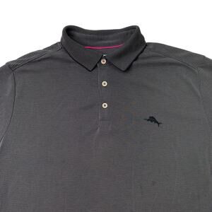 Tommy Bahama Island Zone Mens Large Modal Blend Tee Shirt Gray Short Sleeve